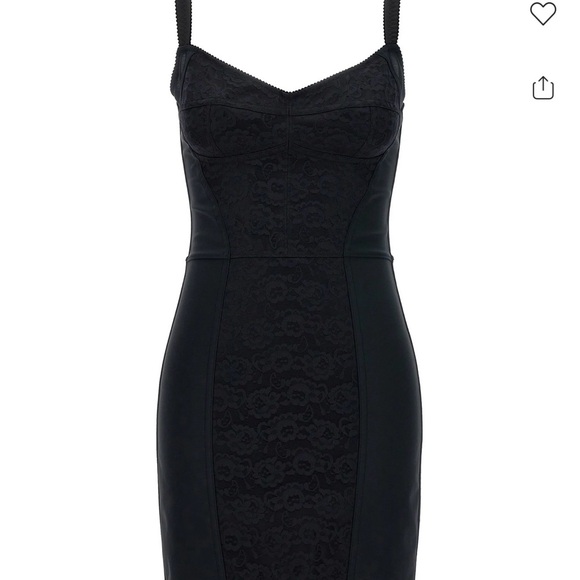 Dolce & Gabbana Black Lace Mini Dress